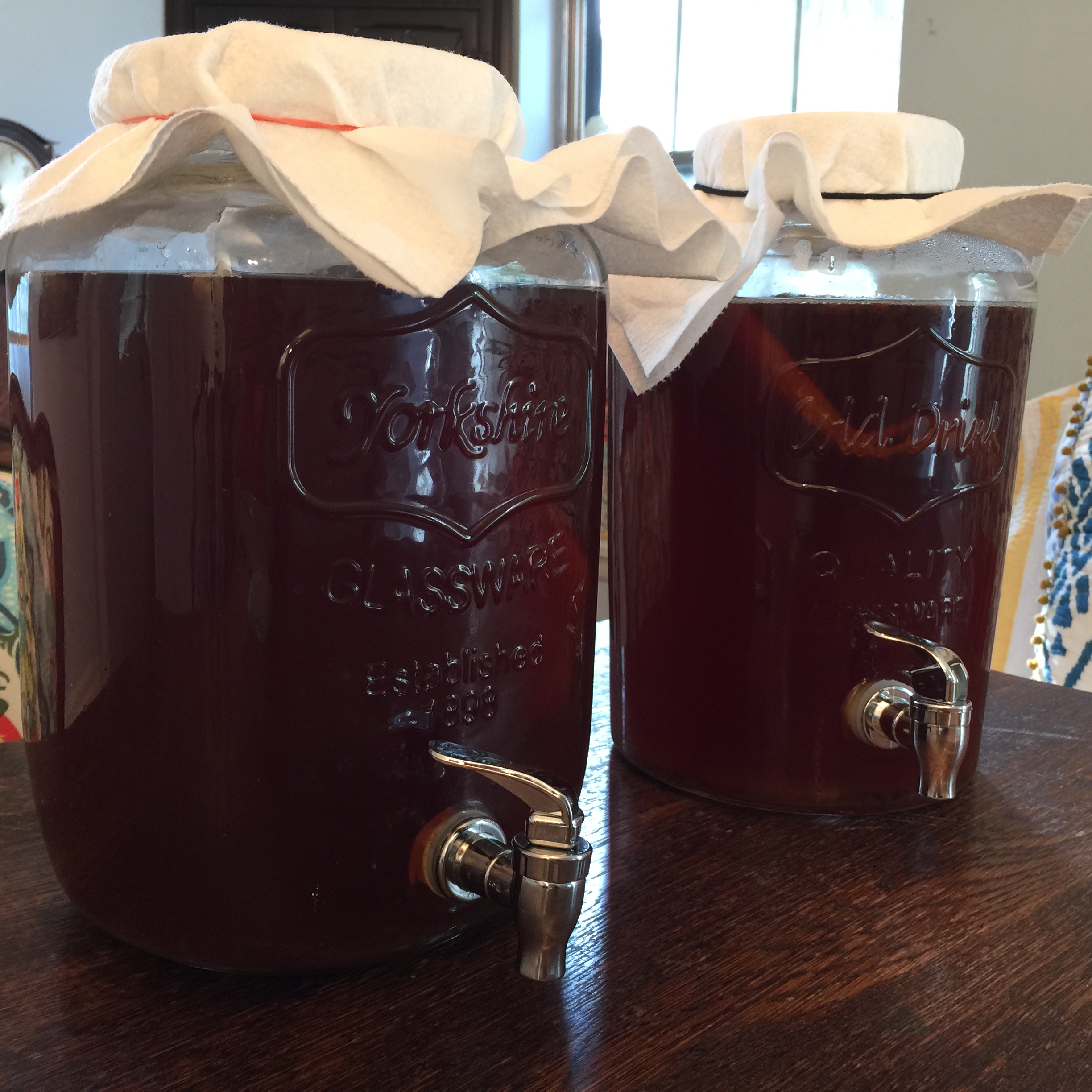 How To Make Kombucha Tea At Home Tanglewood Moms Prepare The Sweet Tea Use 2 Tablespoons Of Loose Family Size Bags Or 8 Small Per Gallon Water Add 1 Cup Regular Sugar